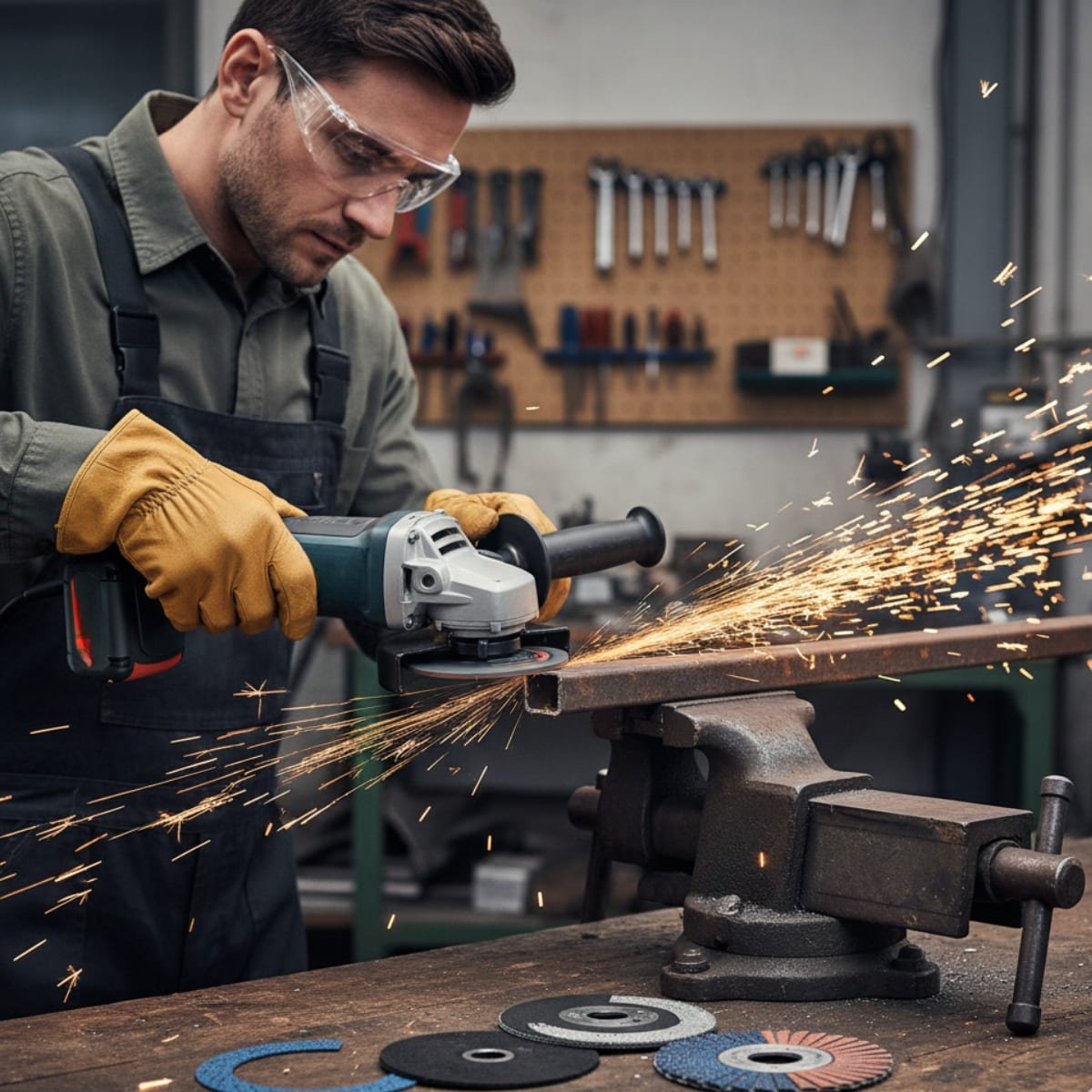 Rebarbadora Angular com 3 Discos