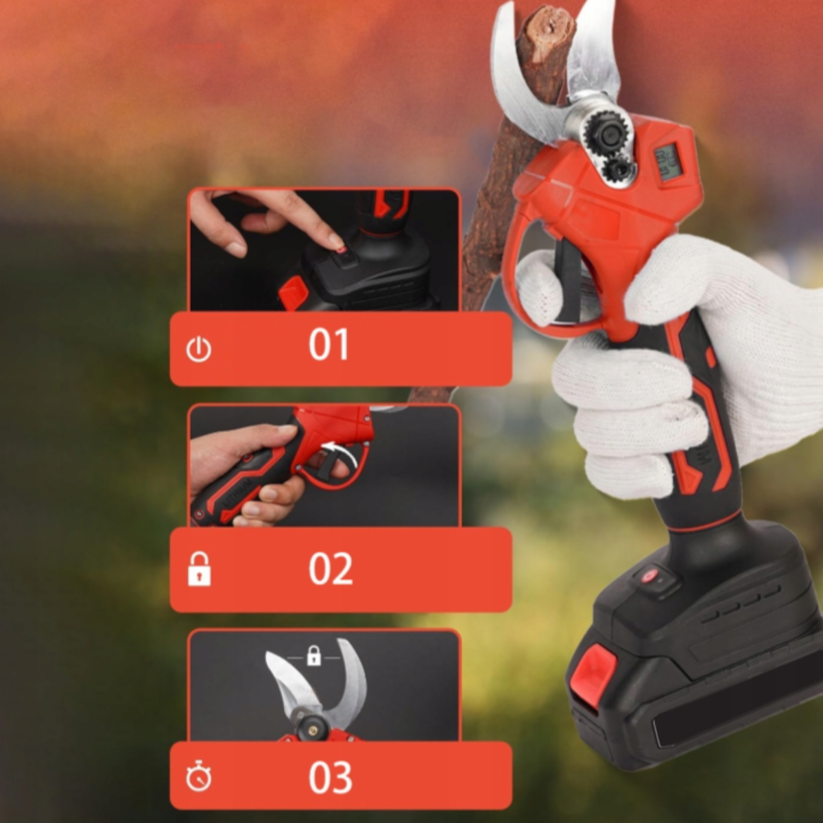 Tijeras de poda eléctricas