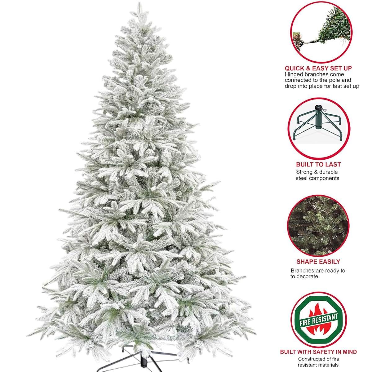 Izdržljivo božićno drvce s vatrootpornim materijalom